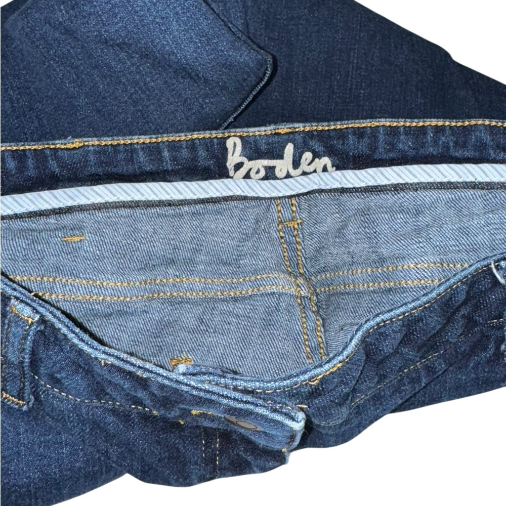 Boden Women’s Jeans Size 14 Long | Straight Leg Mid-Rise Dark Wash - Picture 8 of 8